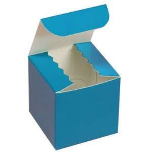  50 2 X 2 X 2 Glossy Turquoise Favor Boxes Wedding Gift 
