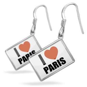  Earrings I Love Pariswith French Sterling Silver Earring 