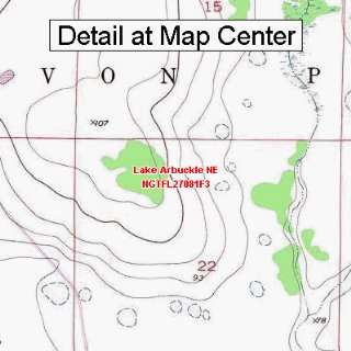   Quadrangle Map   Lake Arbuckle NE, Florida (Folded/Waterproof