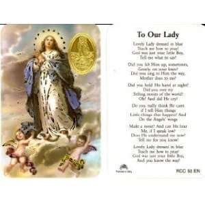    Immaculate Conception Prayer Card (RCC 50E) 