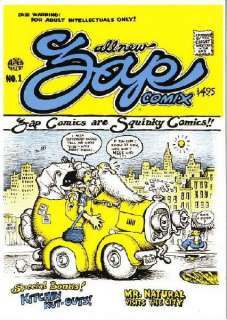 Postcard of Zap Comix #1 Comic Book by R. Crumb  