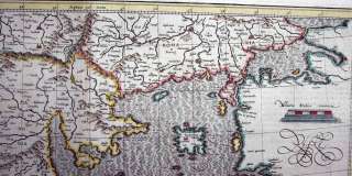 1633 (1589) MERCATOR Map GREECE Aegean   Fine Example  