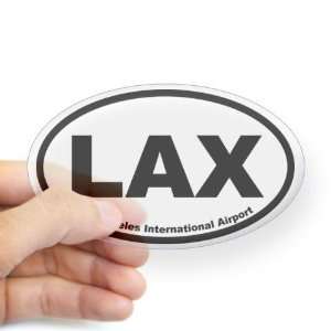  Los Angeles International Airport California Oval Sticker 