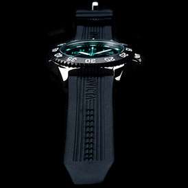 Invicta 1099 Mens Invicta II Black Dial Black Watch   Retail Price 