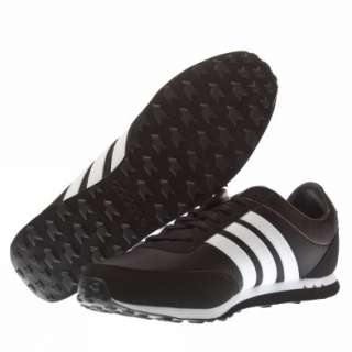 Adidas V Racer Nylon [11 Uk] Black Trainers Shoes Mens New