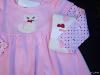 Gymboree Homecoming Kitty Pink Dress & Tights Size 6 NWT NEW  
