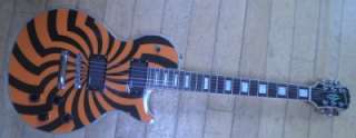 Epiphone Les Paul Custom Zakk Wylde Buzzsaw Orange & Black Guitar 