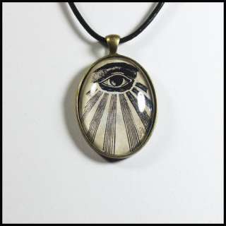 ALL SEEING EYE KNIGHTS OF TEMPLAR Pendant Necklace  