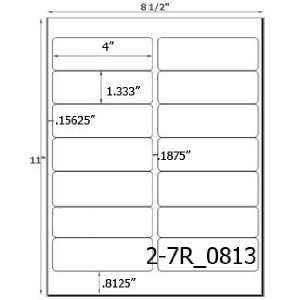 Rectangle Fluorescent Label Sheet USUALLY SHIPS SAME DAY 