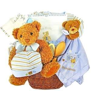 New Baby Boys Firsts Gift Basket   Shower Gift Idea for 