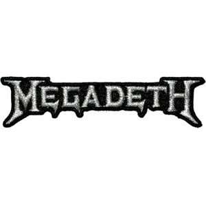 Megadeth Silver Music Band Logo Iron On Embroidered Applique Patch 