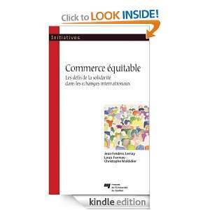 Commerce équitable (Initiatives) (French Edition) Louis Favreau 