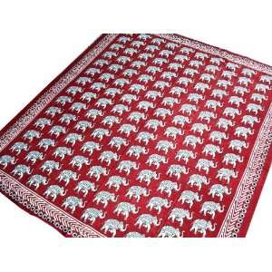  Indian Elephant Cotton Bedding Bed Sheet Tapestry Throw 