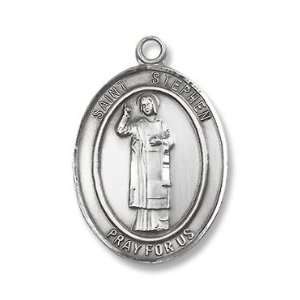  St. Stephen the Martyr Large Sterling Silver Medal 