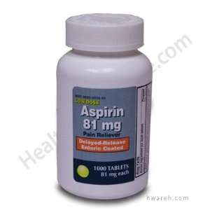  Aspirin (81mg)   1000 Tablets