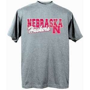 Nebraska Cornhuskers NCAA Dark Ash Short Sleeve T Shirt Medium