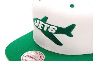 New York Jets Snapback Hat Cap NFL 2 Tone NY White M&N  