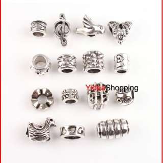 Hot Sale Assorted Mixed Silver Plated Charms European Beads Fit 