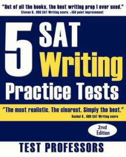   5 SAT Math Practice Tests (2nd Edition) by Paul G 