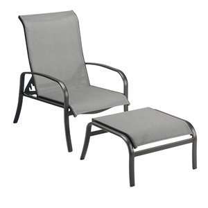  Woodard Pacific Sling Lounge Chair & Ottoman Set   2UH435 