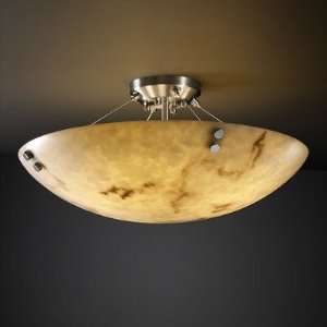  Design FAL 9657 25 MBLK F6, Lumenaria Finials Semi Flush Lighting 