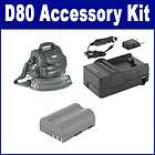 Nikon D80 Digital Camera Accessory Kit By Synergy (Case, Charger 