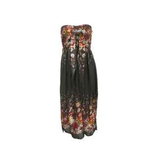 Womens New Tunic Rayon Summer Dress Brown UK size 6 12  