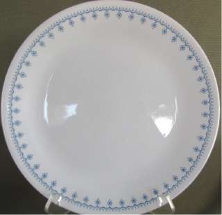 Corelle Corning Snowflake blue with Garland 8 1/2 inch Salad Plate 