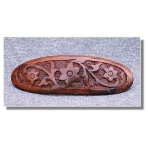  Beautiful Oval Wooden Barrette India 