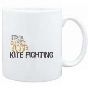   Mug White  Real guys love Kite Fighting  Sports