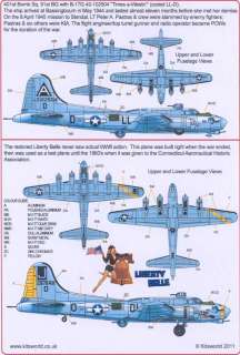 Kits World Decals 1/48 B 17G FLYING FORTRESS Liberty Belle & Times A 