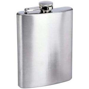Wholesale Lot 20 pc.   8oz Stainless Steel Flasks   NEW  