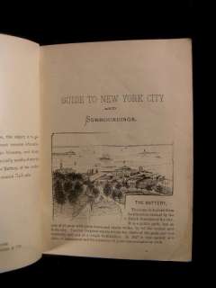   York City & Surroundings 1889 by Hobbs w/ large folio city map  