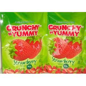 Freeze Dried Fruit Natural Strawberry 12 pack  0.5 ounces each  