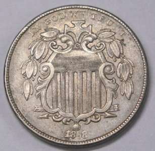 1868 Shield Nickel See Supersized Pictures YOU GRADE  