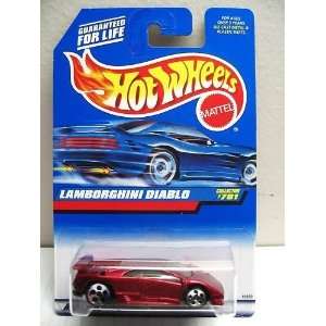 Hot Wheels Lamborghini Diablo #781 164 Scale Collectible Die Cast Car 
