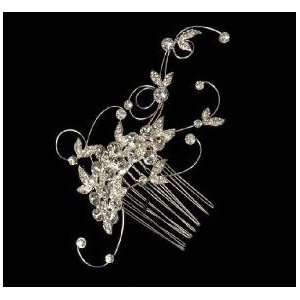  Curled Wire and Rhinestone Hair Comb 8056 Beauty