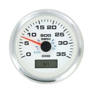   White Premier Pro Stainless Steel Domed LCD   80MPH