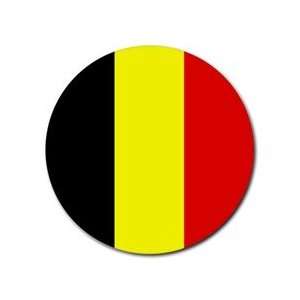  Belgium Flag Round Mouse Pad