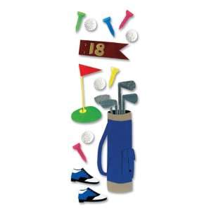  Touch Of Jolees Dimensional Sticker Golfing   620842 