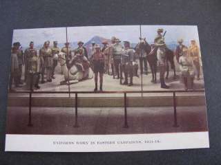 Uniforms worn in Eastern Campaigns Postcard 1914 1918  