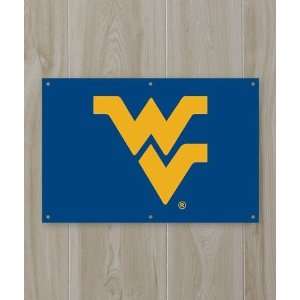 West Virginia WVU Mountaineers Applique Embroidered Fan Wall Banner 