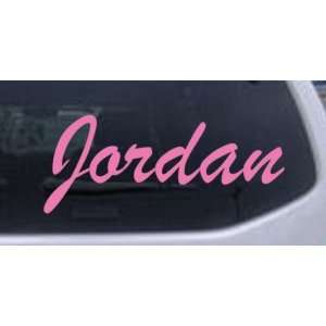  Jordan Car Window Wall Laptop Decal Sticker    Pink 8in X 