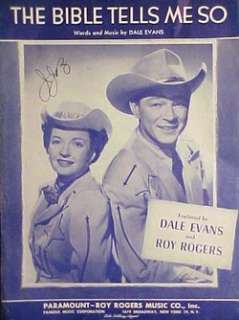 Roy Rogers & Dale Evans (sheet music) from 1955  