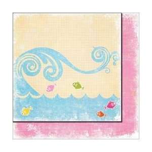  New   Beach Babe Double Sided Cardstock 12X12   Jumping 