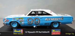 Paul Goldsmith 1967 Plymouth GTX Vintage NASCAR 132 Revell Slot Car 