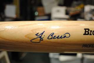 Autographed Yogi Berra Baseball Bat In Fine Condition  