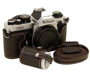 genuine leather case&strap for Nikon FM2 FE2 FM3a / Dark Brown  