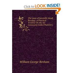   On the Art Commonly Called Palmistry William George Benham Books