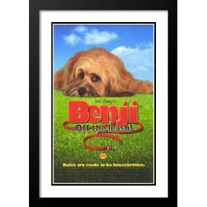 Benji Off the Leash 32x45 Framed and Double Matted Movie 